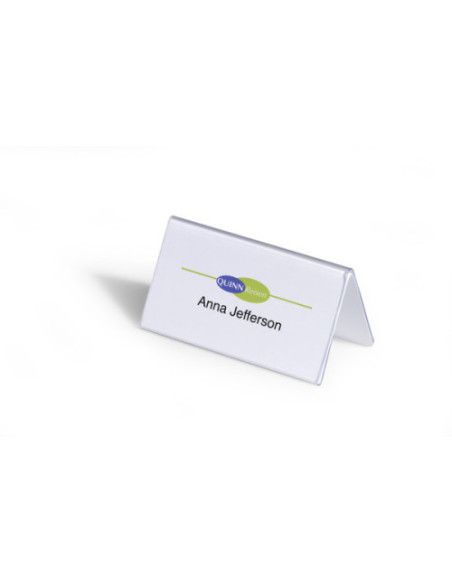 CAJA DE 25 PORTANOMBRES RIGIDOS PVC 104X100MM DURABLE 8051-19