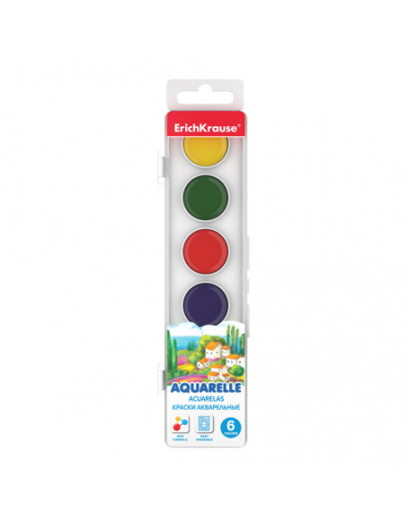 CAJA DE ACUARELAS 6 COLORES ERICH KRAUSE 50580