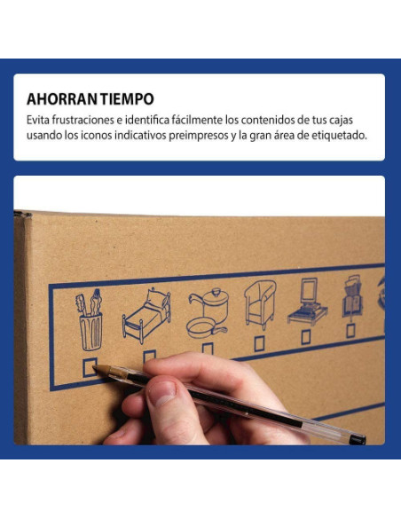 CAJA DE MUDANZA MONTAJE MANUAL M 430X300X250. CARTÓN SIMPLE BANKERS BOX 6208301