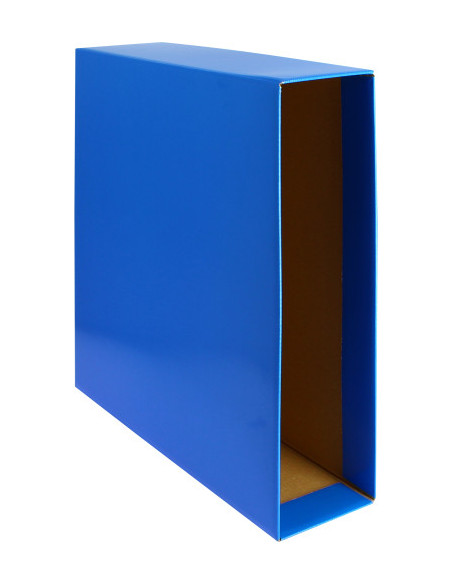 CAJA FUNDA ARCHIVADOR COLOR AZUL FOLIO 296X355X86 GRAFOPLAS 7171330