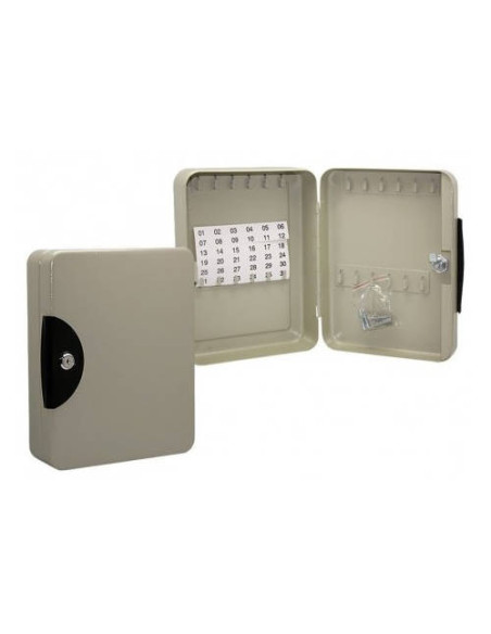 CAJA GUARDALLAVES METALICA 54 LLAVES EN COLOR GRIS BISMARK 319902