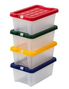 CAJA MULTIUSO POLIPROPILENO FORMATO 4 LITROS 280X180X120 MM. PEQUEÑA FAIBO 882 2