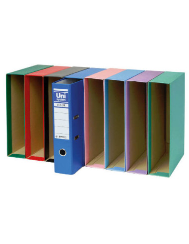 CAJA FOLIO EN COLOR AZUL SERENA UNISYSTEM COLOR 17221033