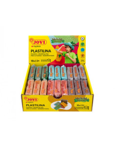 CAJA PLASTILINA 18 PASTILLAS DE 50GR GAMA NATURE COLORES SURTIDOS (3 UDS X COLOR) JOVI 70/18N 2