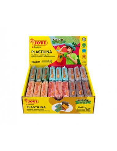 CAJA PLASTILINA 18 PASTILLAS DE 50GR GAMA...