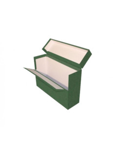 CAJA TRANSFERENCIA FOLIO DOBLE LOMO CARTON FORRADO EN GELTEX (39X25